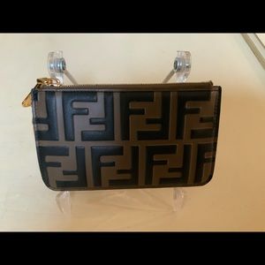 💯% AUTHENTIC FENDI KEY COIN CASE KEYRING POUCH